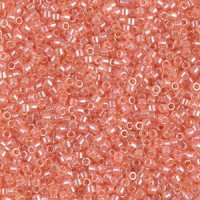 Miyuki delica beads 15/0 - Transparent peach luster DBS-1480